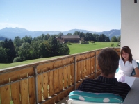 Herrlicher Ausblick in die Bregenzerwlder Berge von unserem Balkon